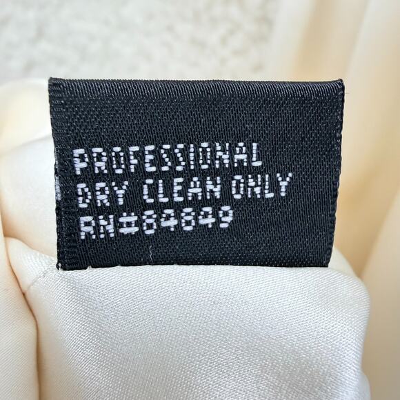 Carmen Marc Valvo Dress 100% Silk Size 4 A-Line Sleeveless Floral Design Lined - Picture 7 of 11